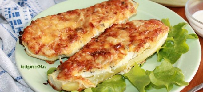 Кабачки запеченные с творогом