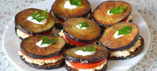 Закуска из баклажанов с сыром