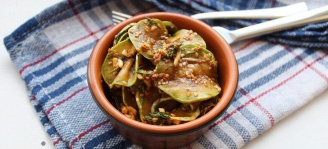 Закуска из кабачков по-корейски быстрого приготовления